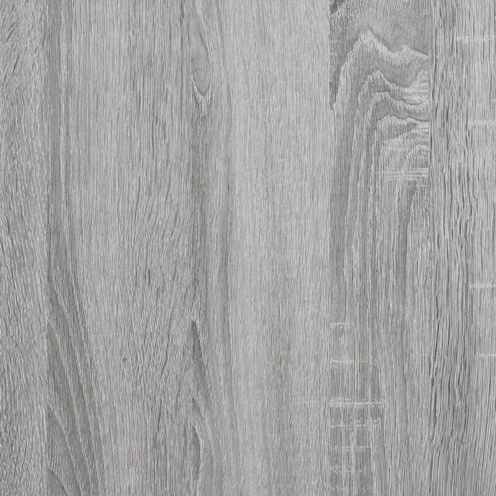 vidaXL 3 Open Shelf Grey Sonoma Shelf Cabinet Image 8