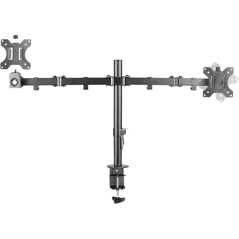 ProperAV 13 to 32 Inch Dual Swing Arm Full Motion Desk Top Monitor Mount Image 3