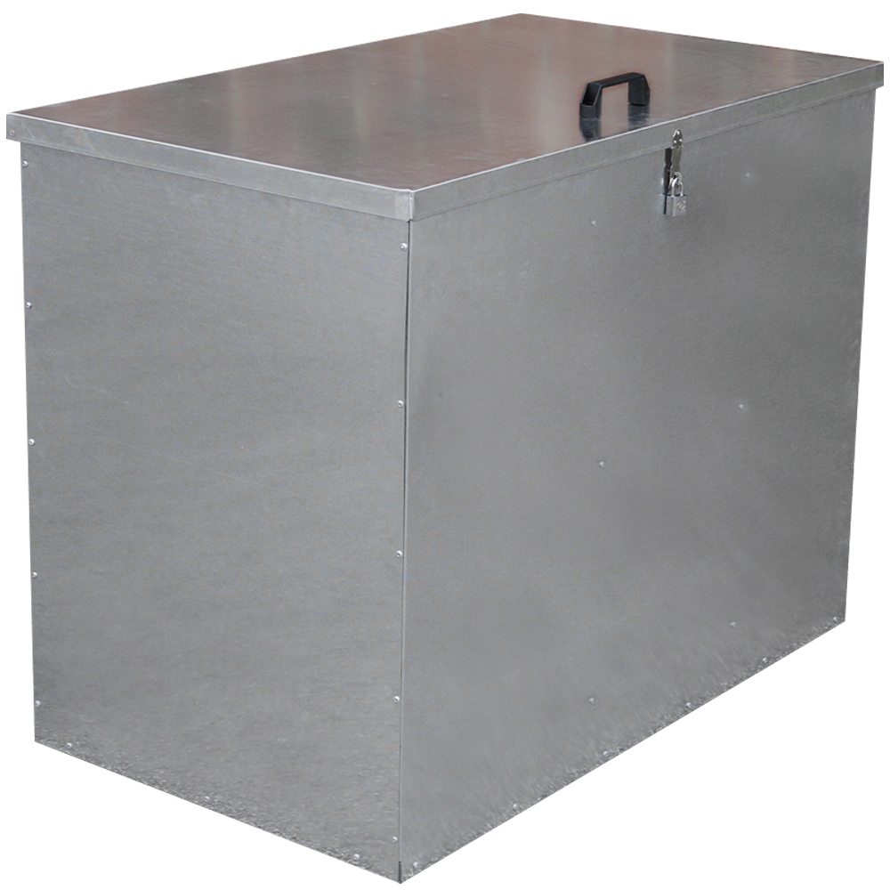 Monster Shop Galvanised Feed Store with 3 Compartments Image 1