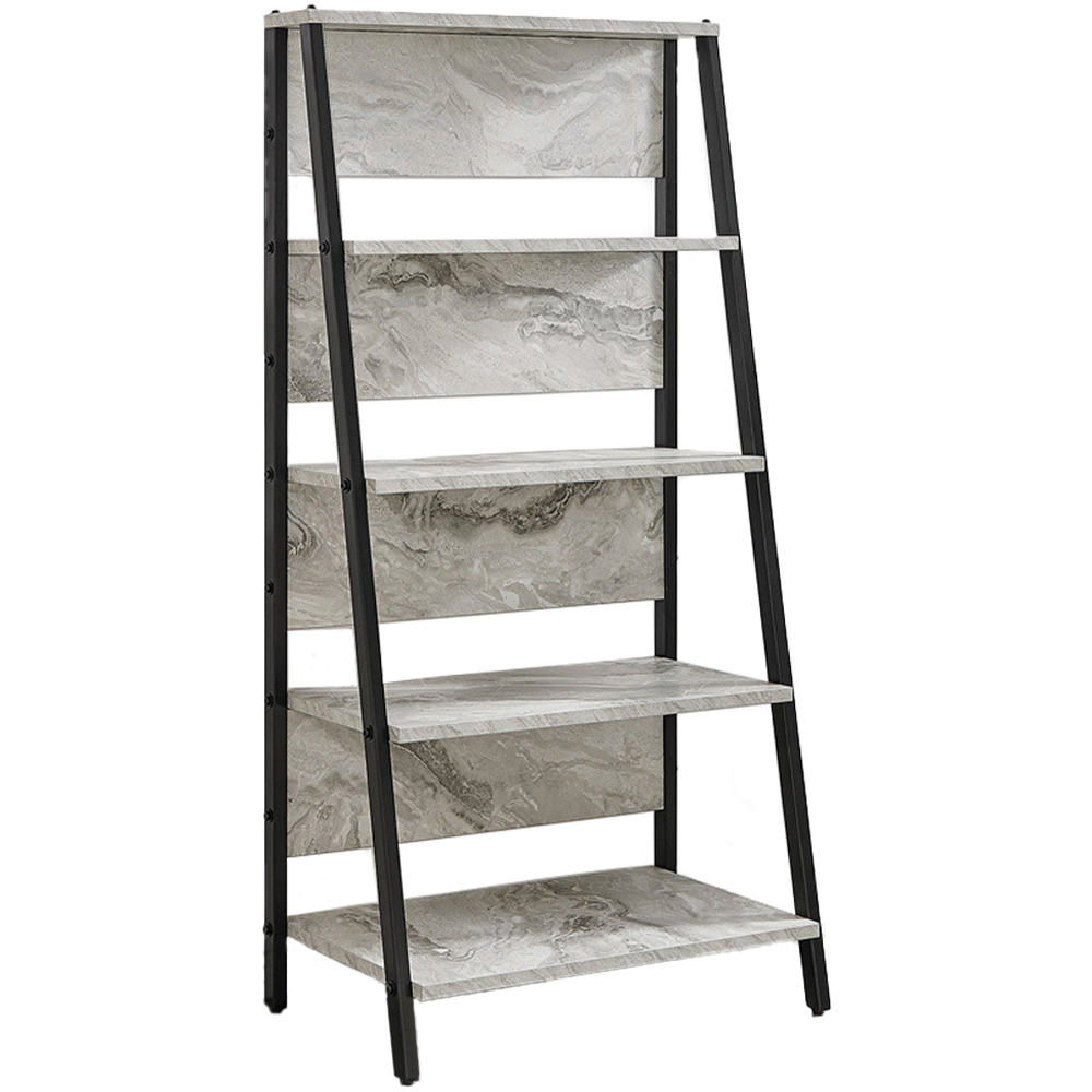 Black shop marble bookshelf