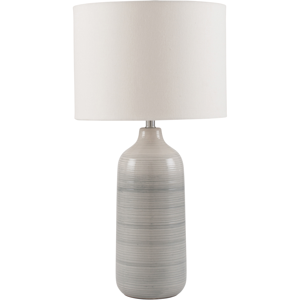 Pacific Lifestyle Venus Blue and Grey Ombre Ceramic Table Lamp Image 1