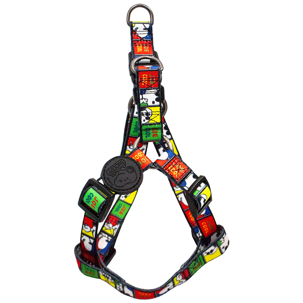 Snoopy Large Black Joe Cool Dog Harness Image 1