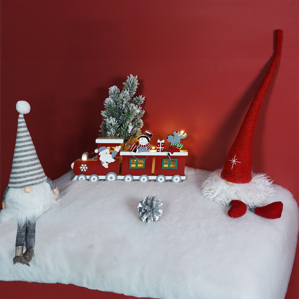 Xmas Haus Christmas-Themed White Snow Blanket 38 x 305cm Image 2