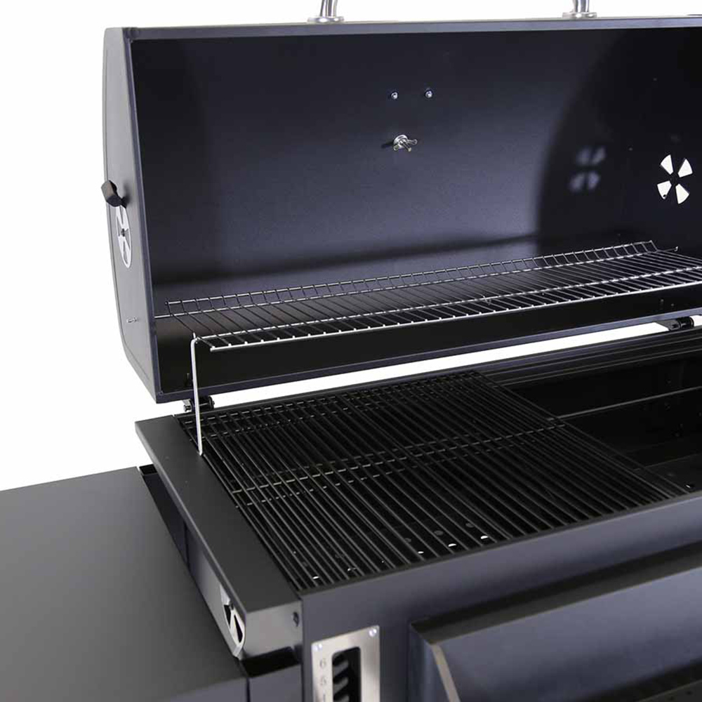 Charles Bentley Deluxe Steel Charcoal BBQ Grill Black Image 5