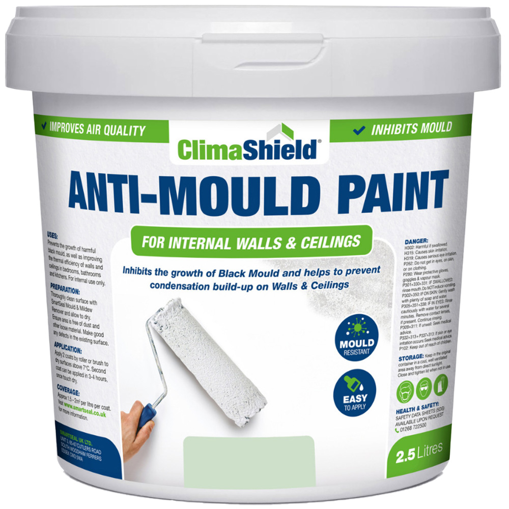 SmartSeal Green Anti Mould Paint 2.5L Image 2