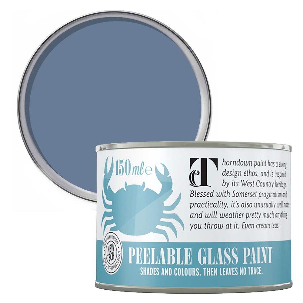 Thorndown Peregrine Blue Peelable Glass Paint 150ml Image 1