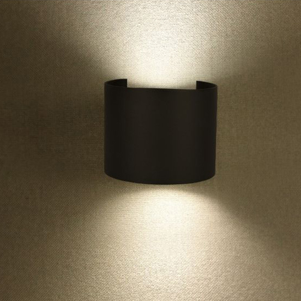 V-TAC Black Round Up and Down Cool White LED Outdoor Wall Light Image 2