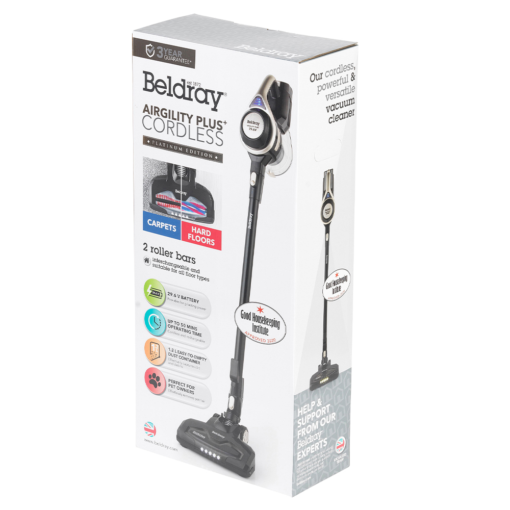 Beldray Airgility Plus Cordless Vacuum Cleaner 29.6V Wilko