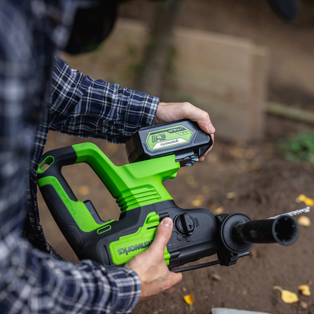 Greenworks GWGD24SDS2 24V Brushless 2J SDS Hammer Drill Bare Unit Image 5