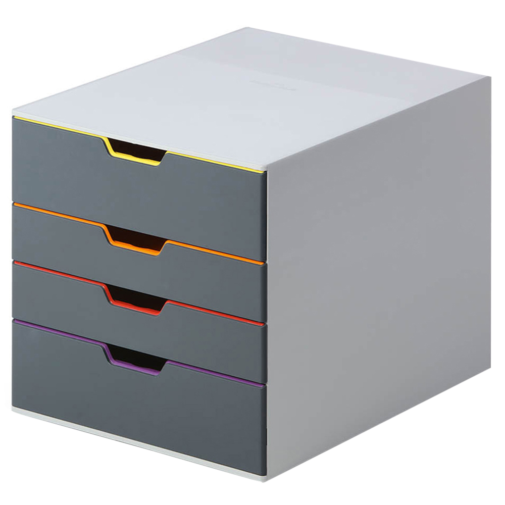 Durable Varicolor 4 Drawer Colour Coded Desktop Storage A4+ Image 1
