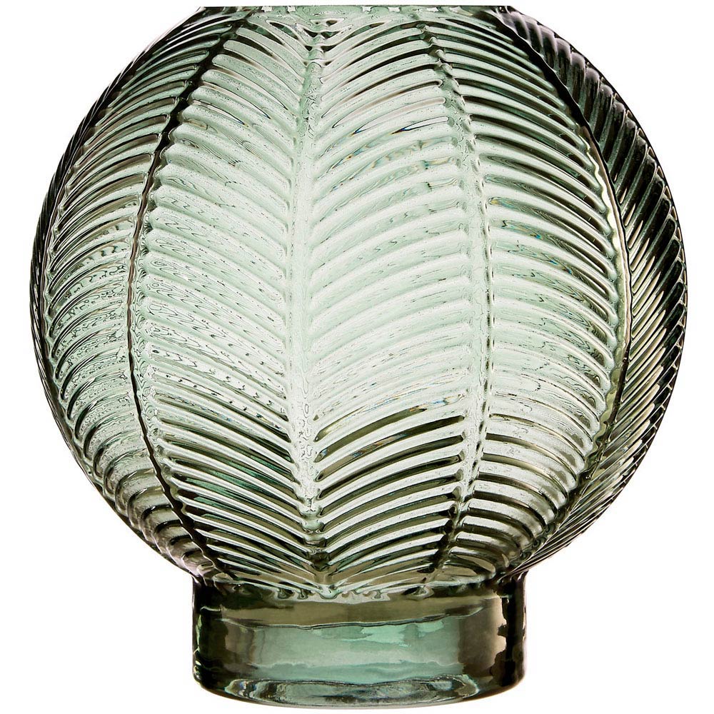 Premier Housewares Green Complements Fern Small Glass Vase Image 2