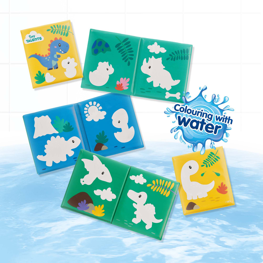 SES Creative Tiny Talents Dinosaur Bath Colouring Book Image 4