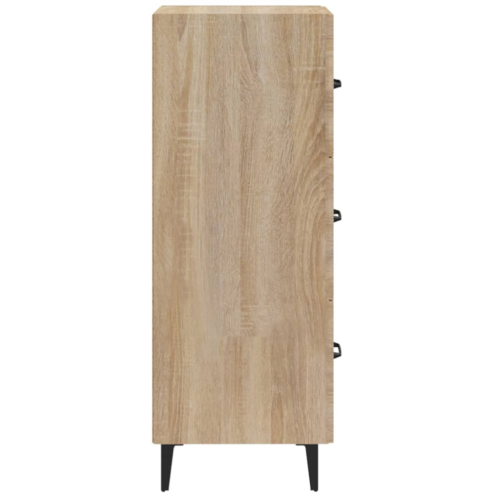 vidaXL 3 Drawer Sonoma Oak Sideboard Image 6