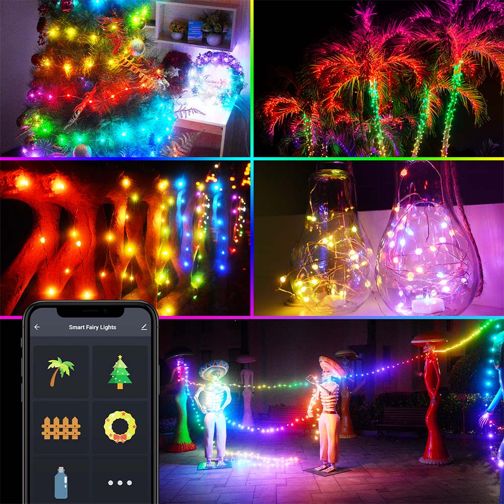 ENER-J Smart Wi-Fi RGB Mini LED String Fairy Lights 5m Image 5