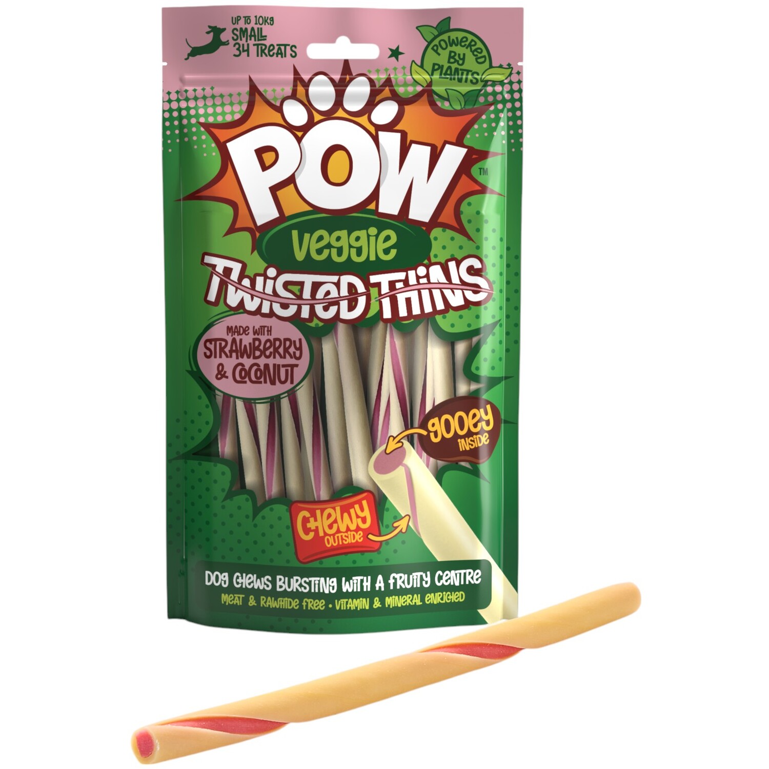 Assorted Veggie Twisted Thins Dog Treats Image 1