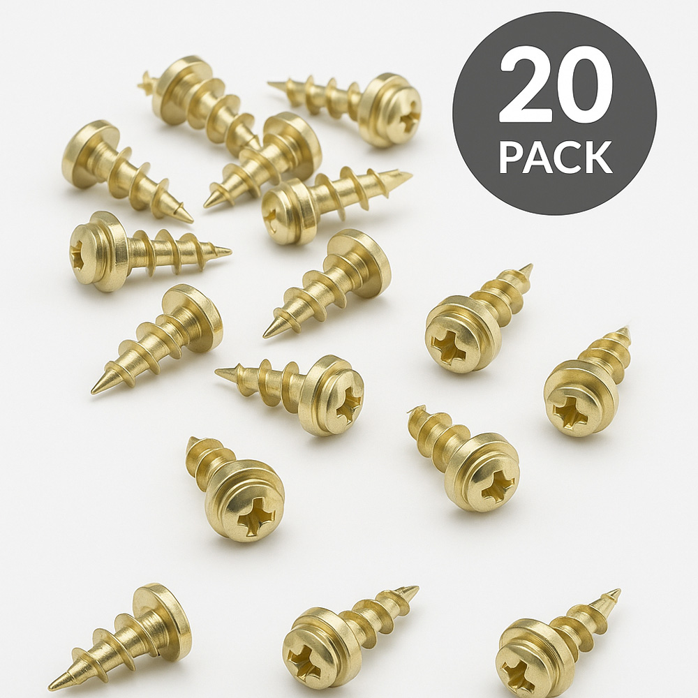 Avilo Brass-Plated Zinc Robust Picture Hanging Screw 20 Pack Image 5