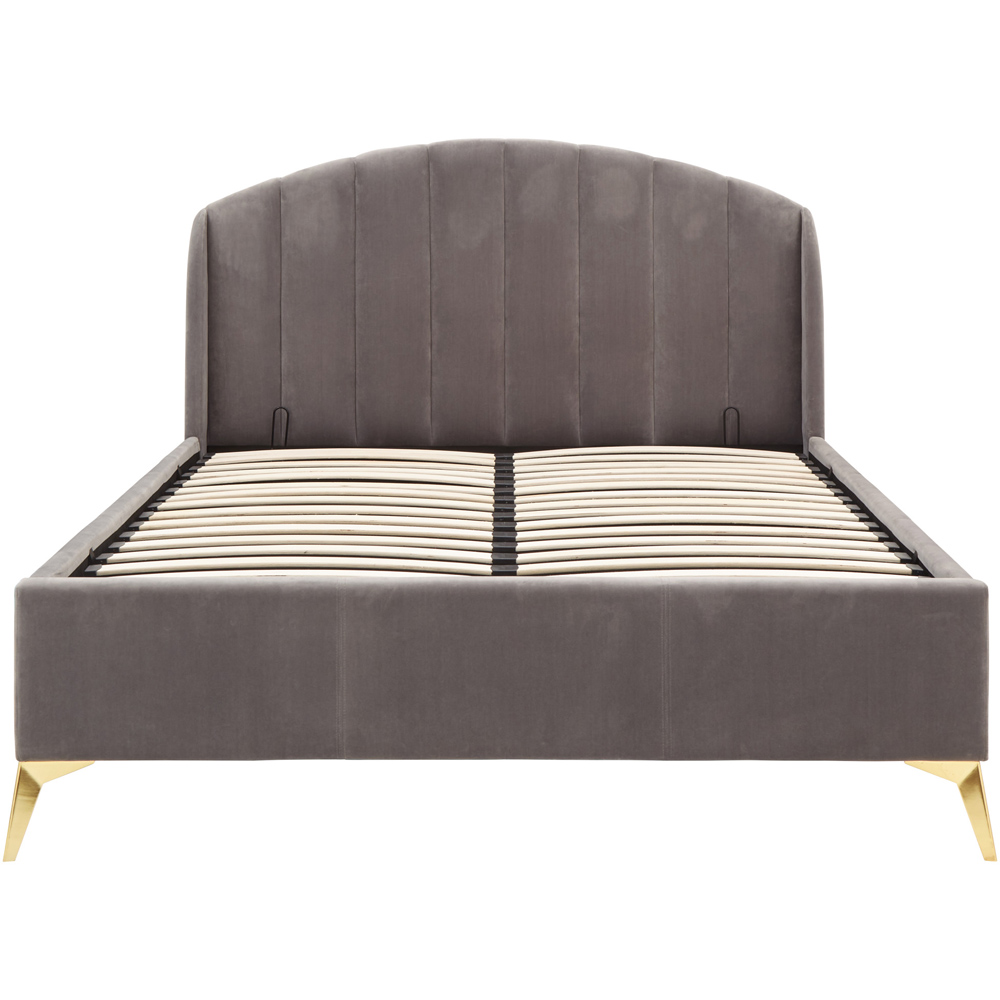 GFW Pettine End Lift Double Grey Ottoman Bed Image 2
