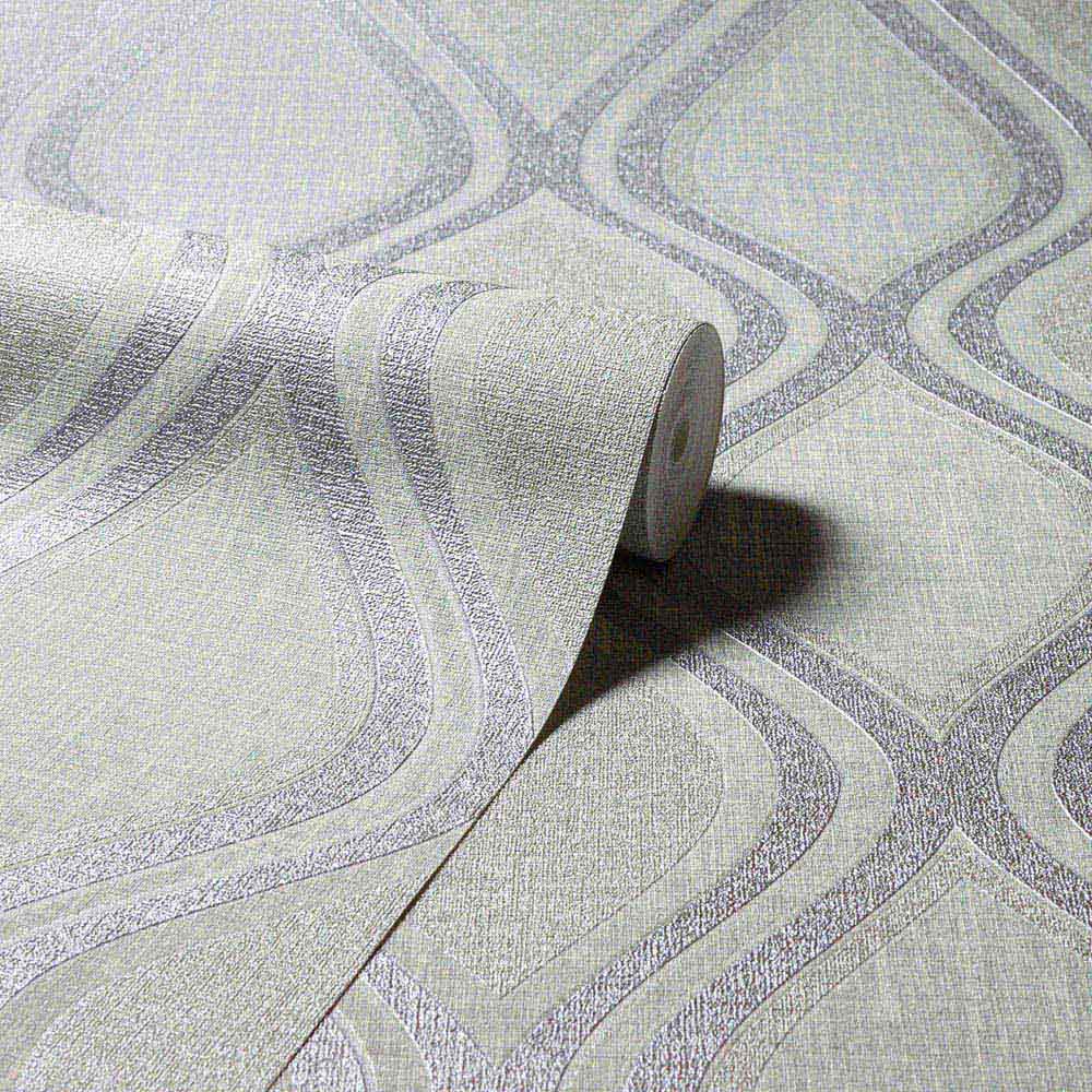 Arthouse Curve Grey Wallpaper Image 2