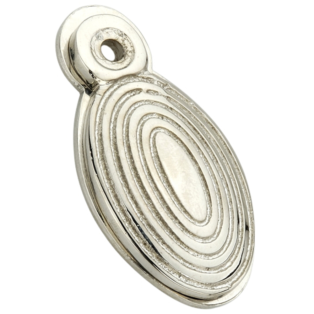 Spira Brass Oval Beehive Polished Nickel Escutcheon Image 2