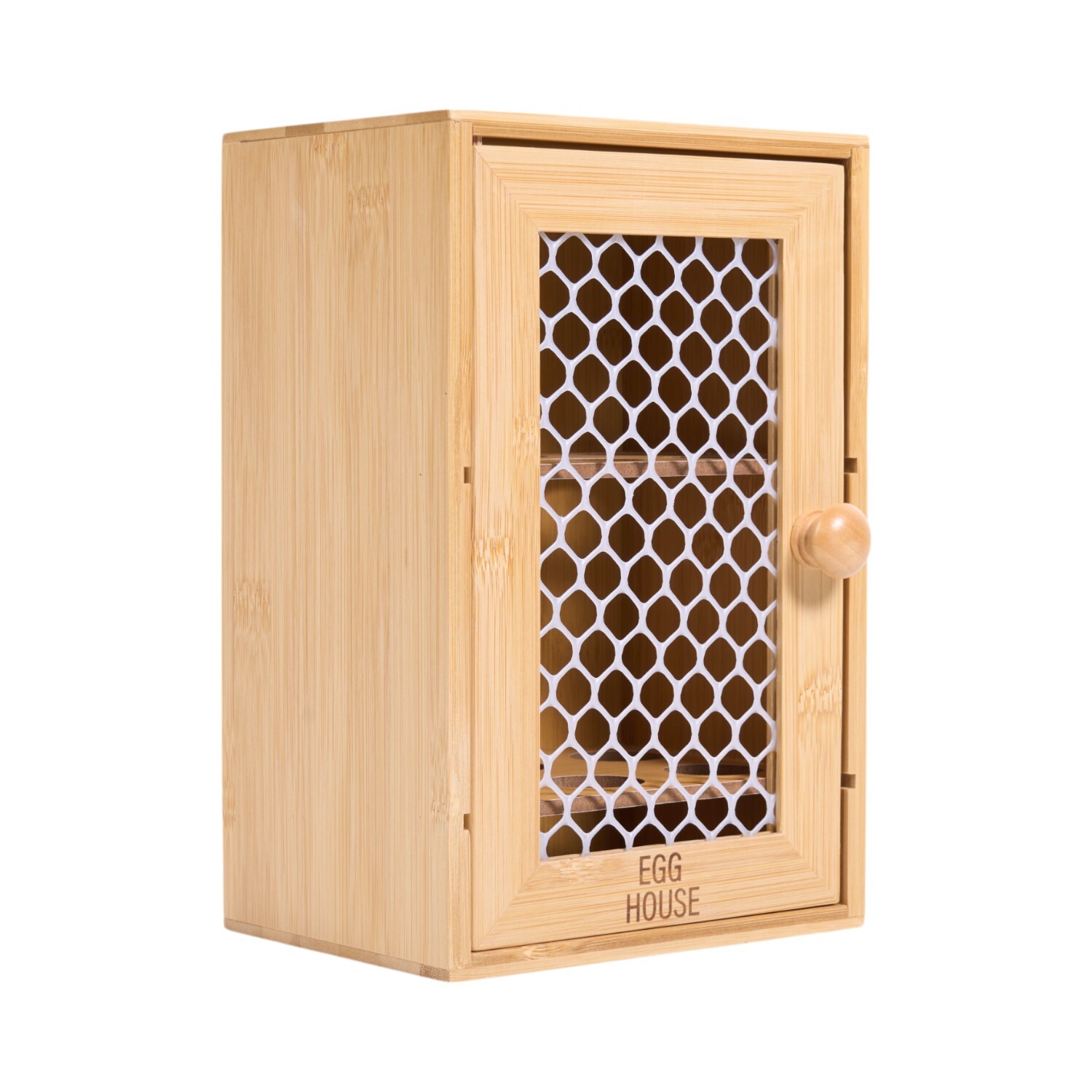 Bamboo Egg Storage House Natural Image 1