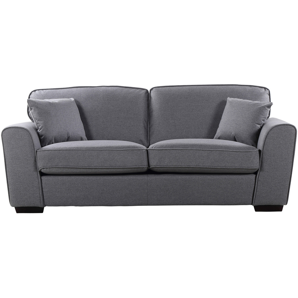 Chelsea 3 Seater Dark Grey Fabric Sofa Image 2