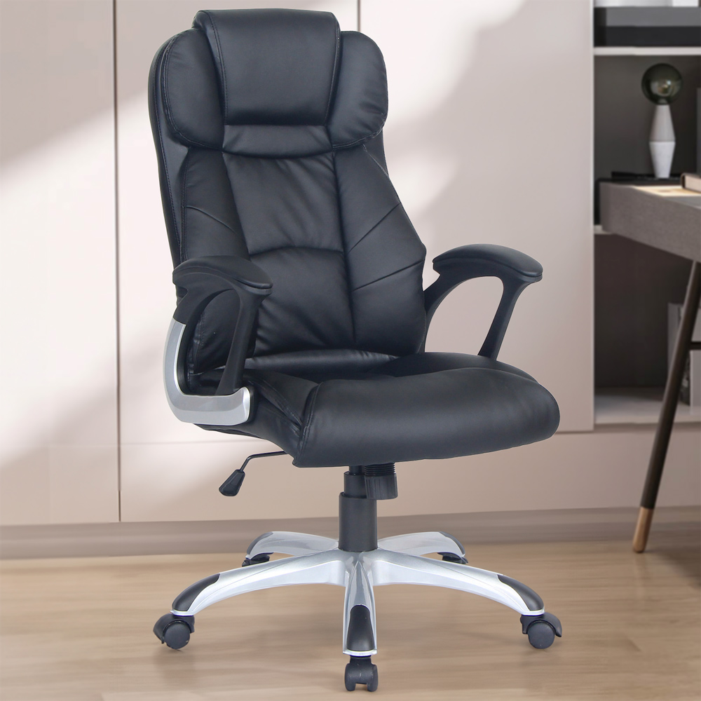 Brompton Office Chair - Black - Black Image 1