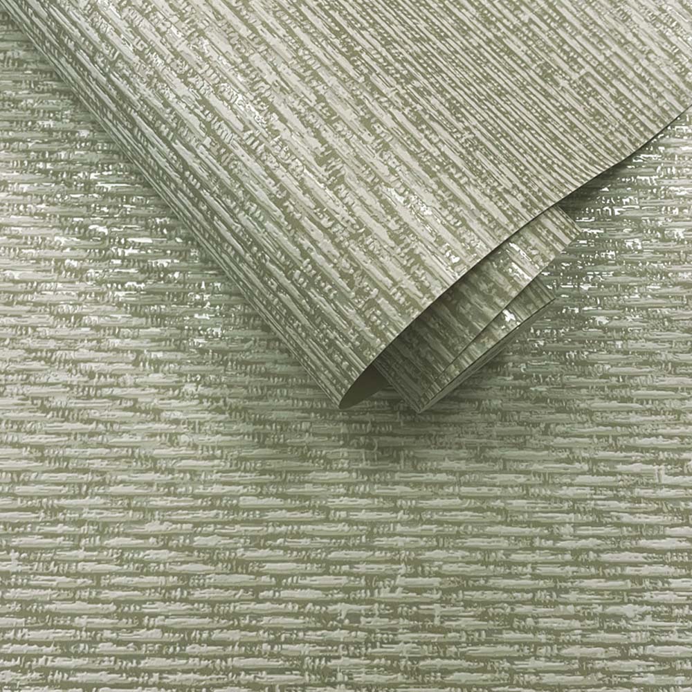 Holden Decor Twill Weave Sage Wallpaper Image 2