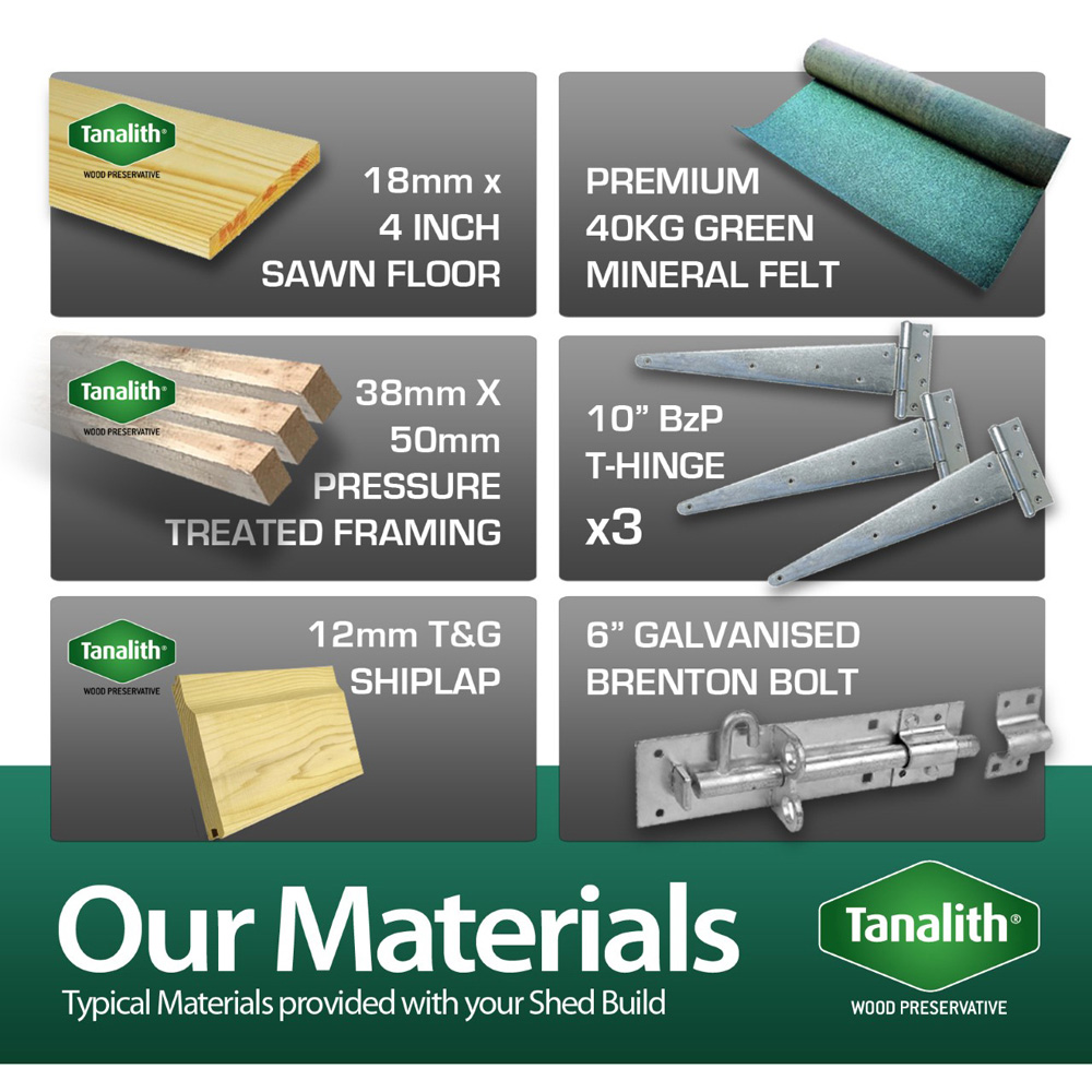 DIY Sheds 5 x 16ft Tongue and Groove Timber Apex Garden Shed Image 6