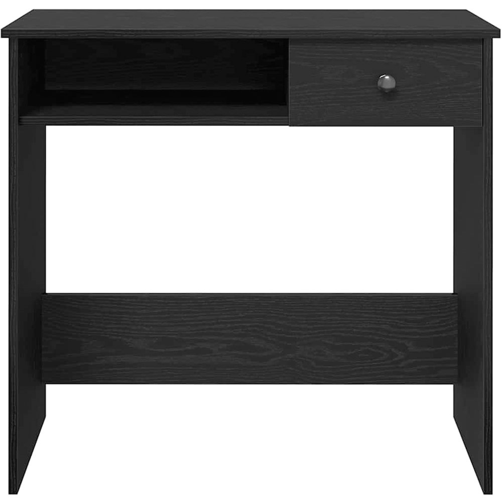 vidaXL Single Drawer Single Shelf Computer Desk Black Image 4