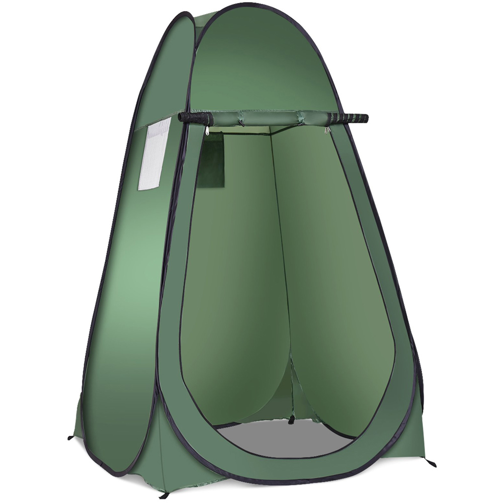 Costway Green Outdoor Shower Tent Image 1