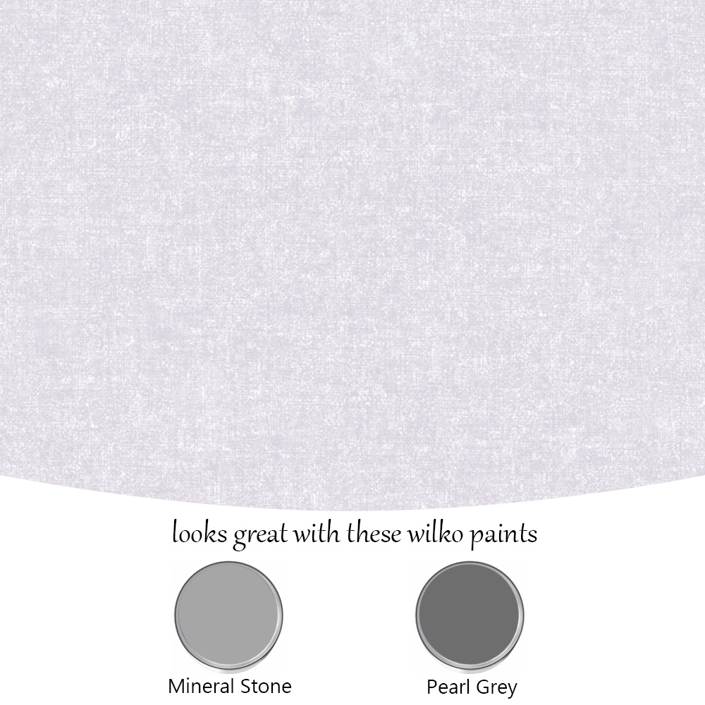 Wilko Linen Light Grey Wallpaper Image 4