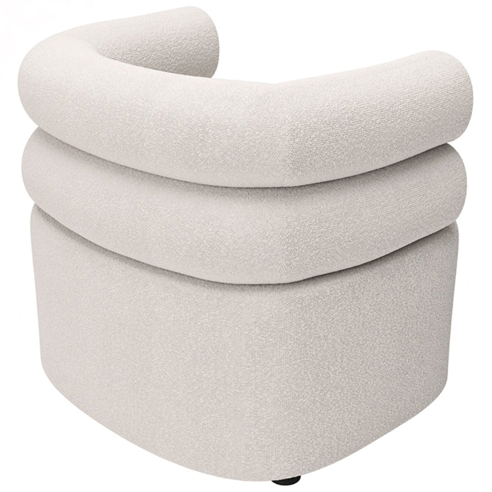 Solace+Co Tova Cream Boucle Accent Chair Image 3