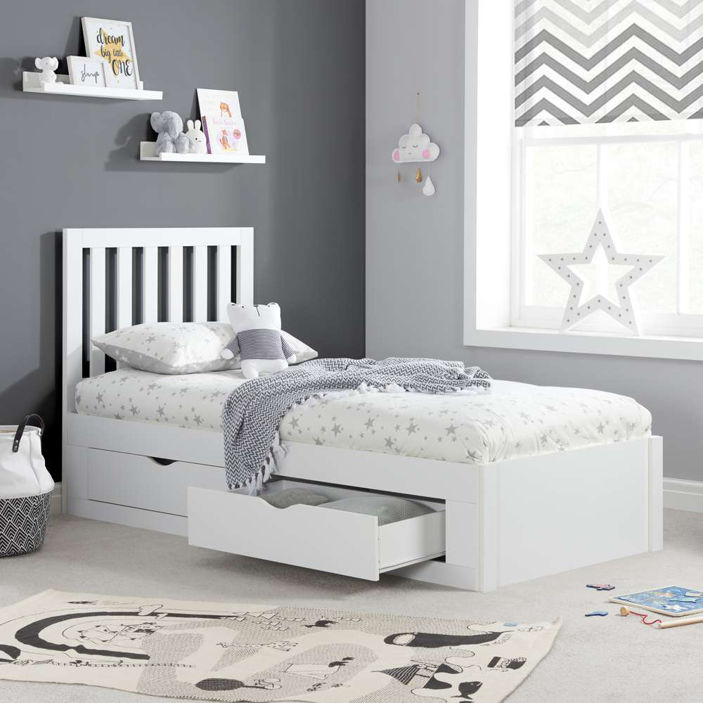 Appleby Single White Bed Image 8