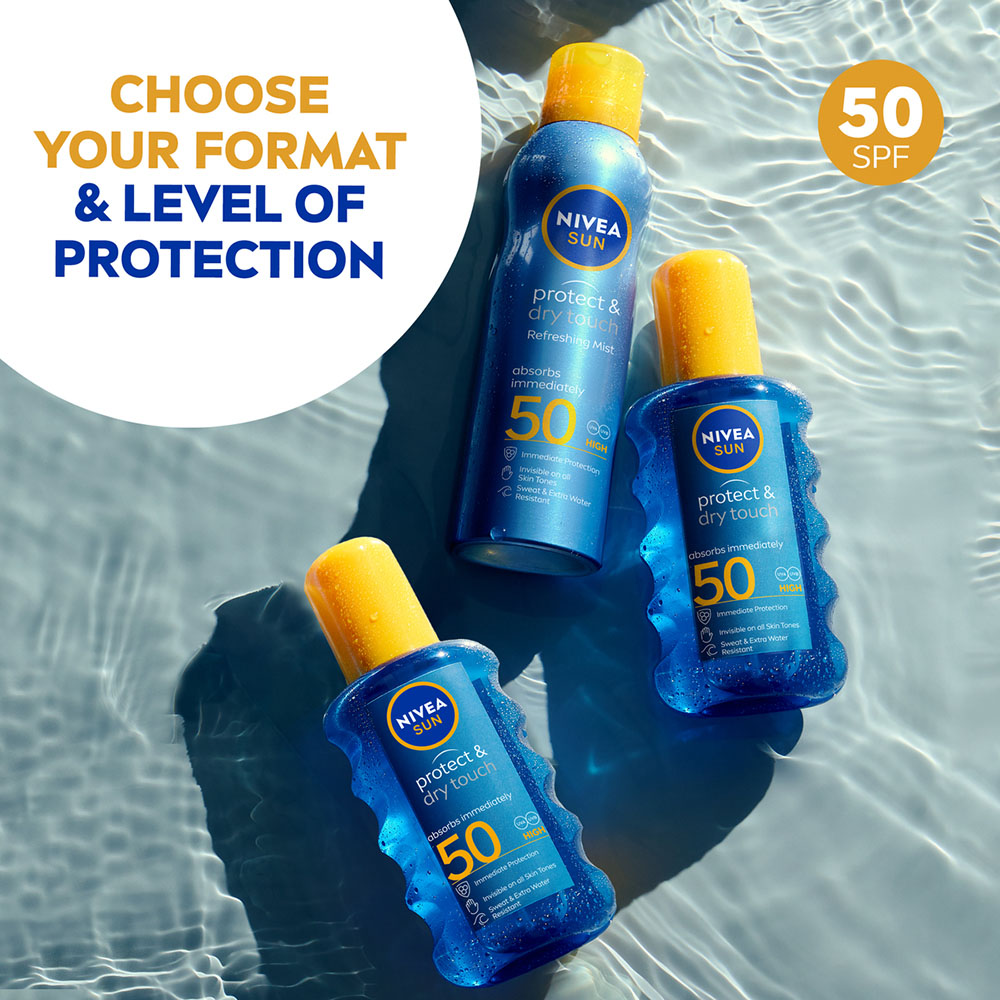 Nivea Sun Protect and Dry Touch Refreshing Sun Cream Mist SPF50 200ml Image 5