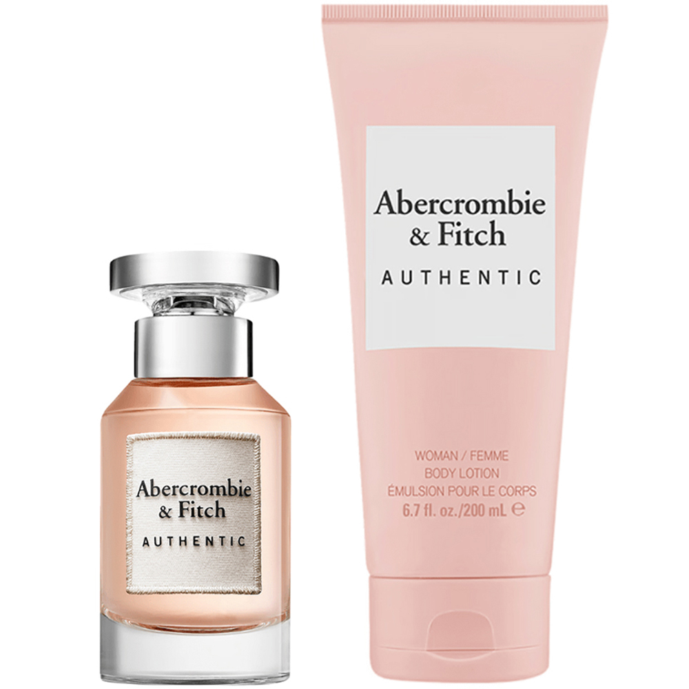 Abercrombie & Fitch Authentic Women Eau De Parfum Spray 50ml 2 Piece Gift Set Image 2