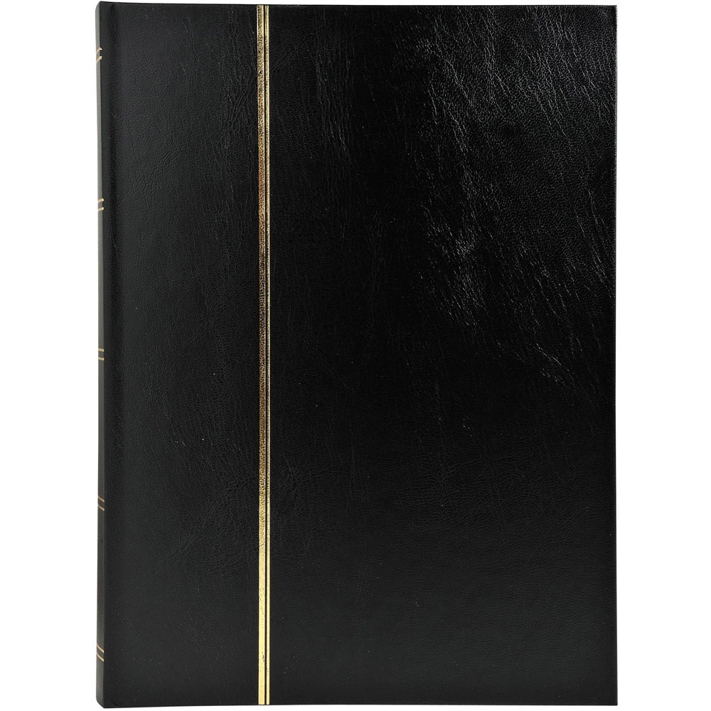 Exacompta Black Stamp Album with Faux Leather Cover 32 Pages Image 2