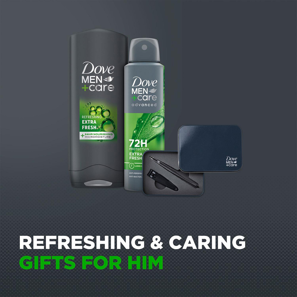 Dove Men+Care Refresh Citrus and Cedarwood Scent Bodywash Bodyspray and Manicure Gift Set 2 Pack Image 7