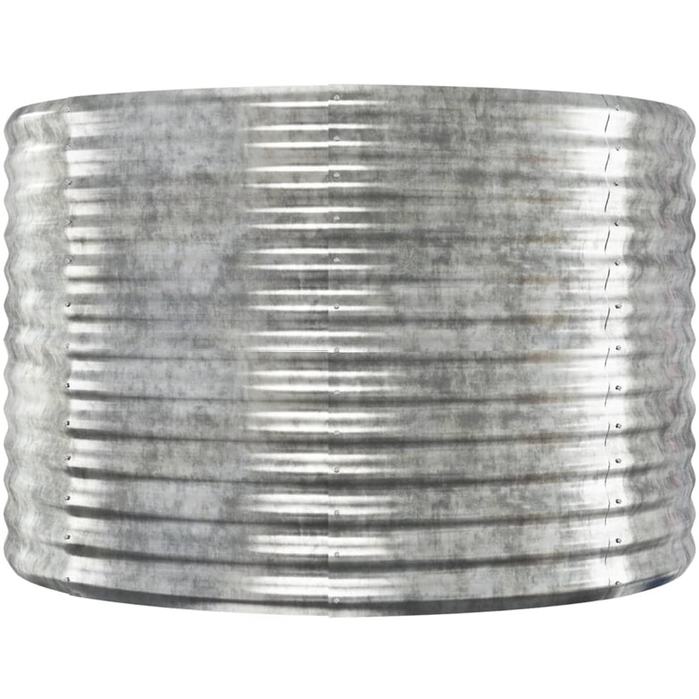 vidaXL Silver Galvanised Steel Raised Garden Bed 68 x 249 x 100cm Image 3
