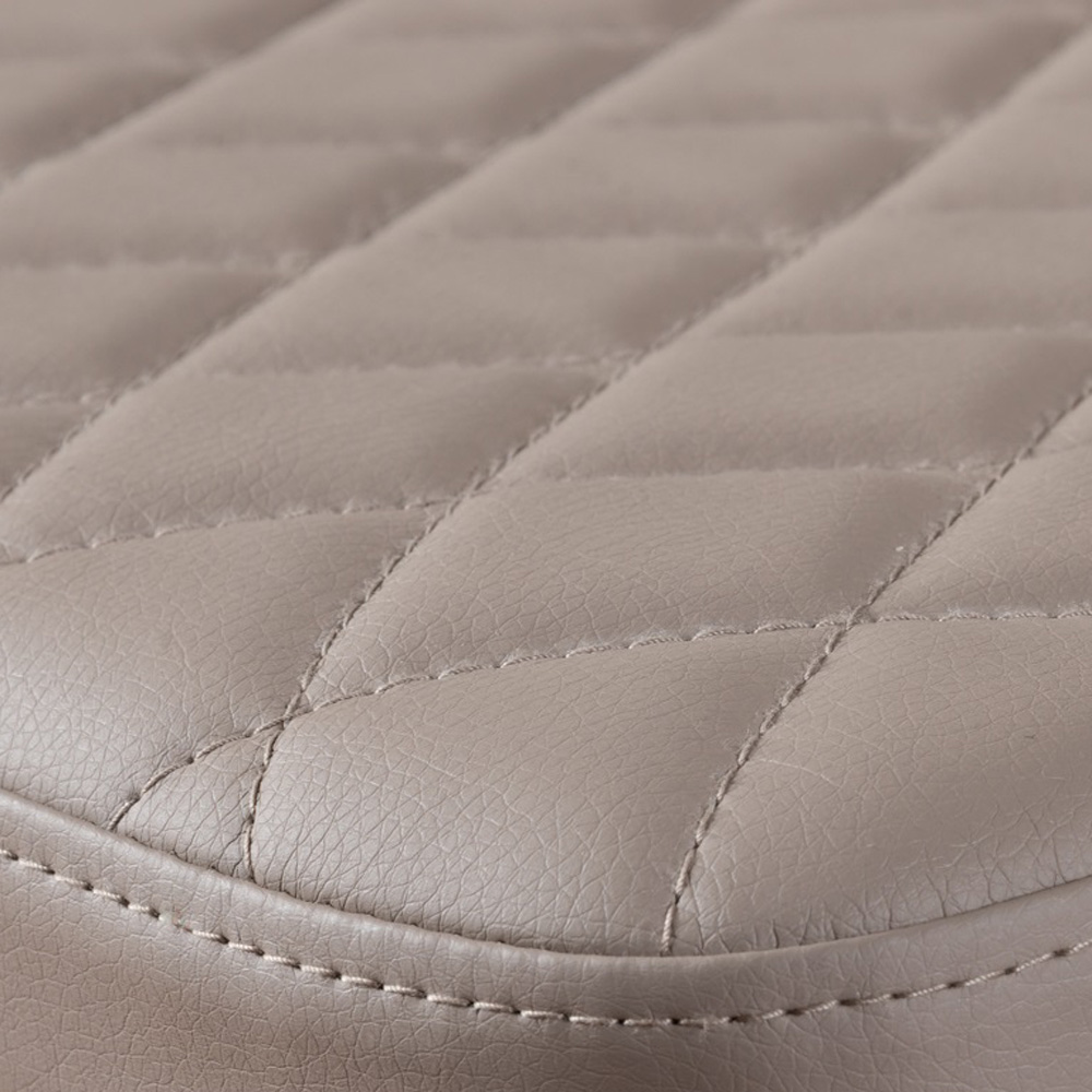 Furniturebox Copeland Valera Marble Effect 6 Seater Dining Set White Cappuccino and Chrome Image 8