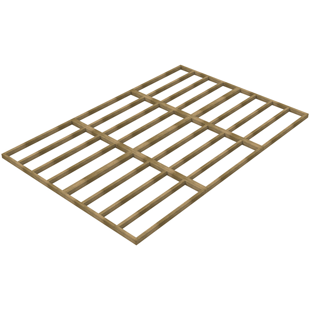 Forest Garden 15 x 10ft Wooden Shed Base Image 1