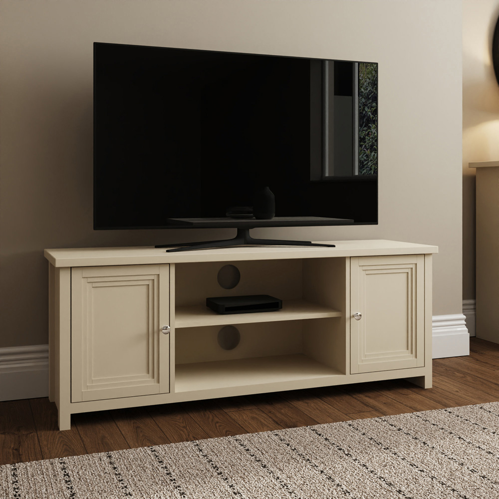 GFW Oakley 2 Door 2 Shelf Stone TV Unit Image 7