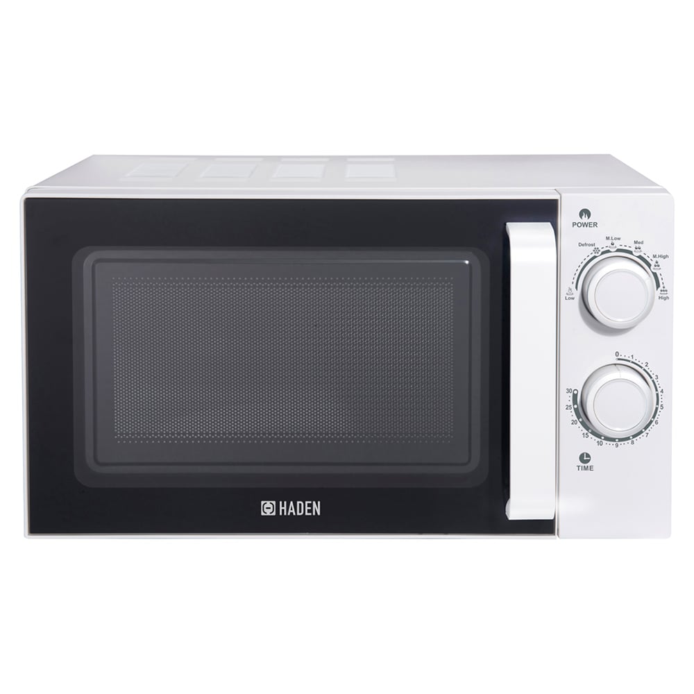 Haden White 20L Steel Microwave Image 1