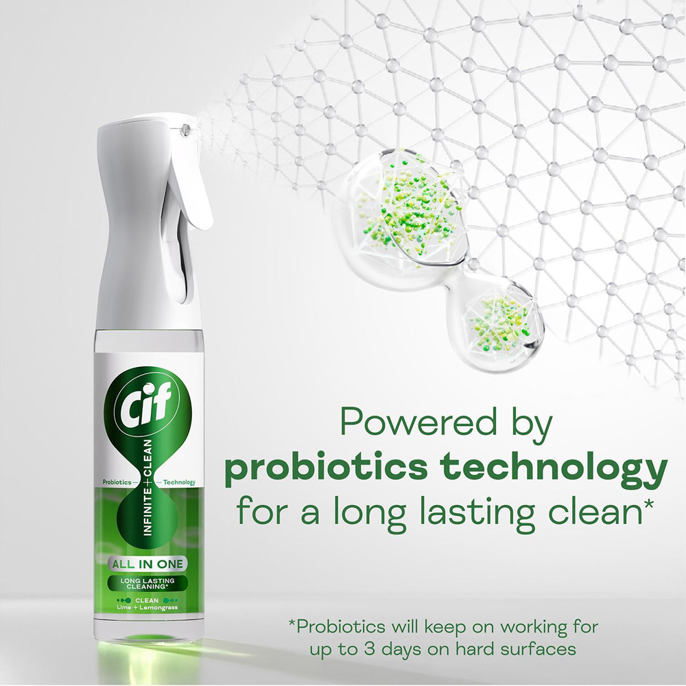 Cif Infinite Clean All in One Lime and Lemongrass Cleaner Reload 280ml 6 Pack Image 7