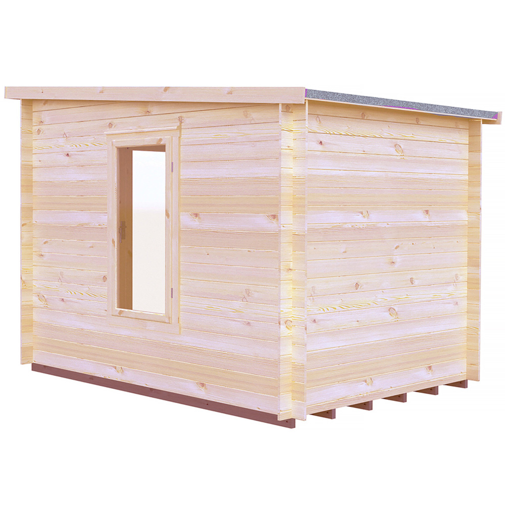 Shire Emneth 10 x 7ft Double Door Pressure Treated Log Cabin Image 3