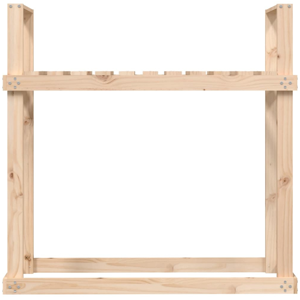 vidaXL Solid Pine Wood Firewood Rack 110 x 35 x 108.5cm Image 4