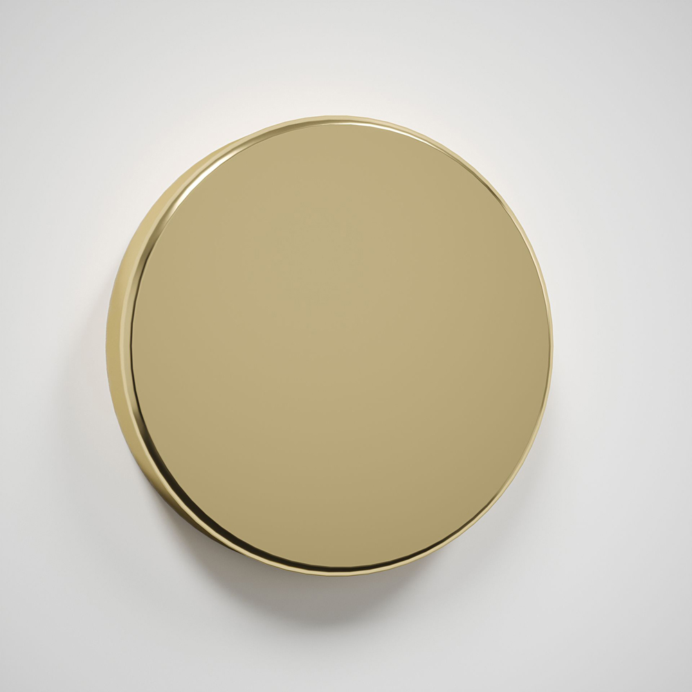 Clear Glass Kitchen Splashback with Brass Caps 600 x 750 x 4mm Image 2
