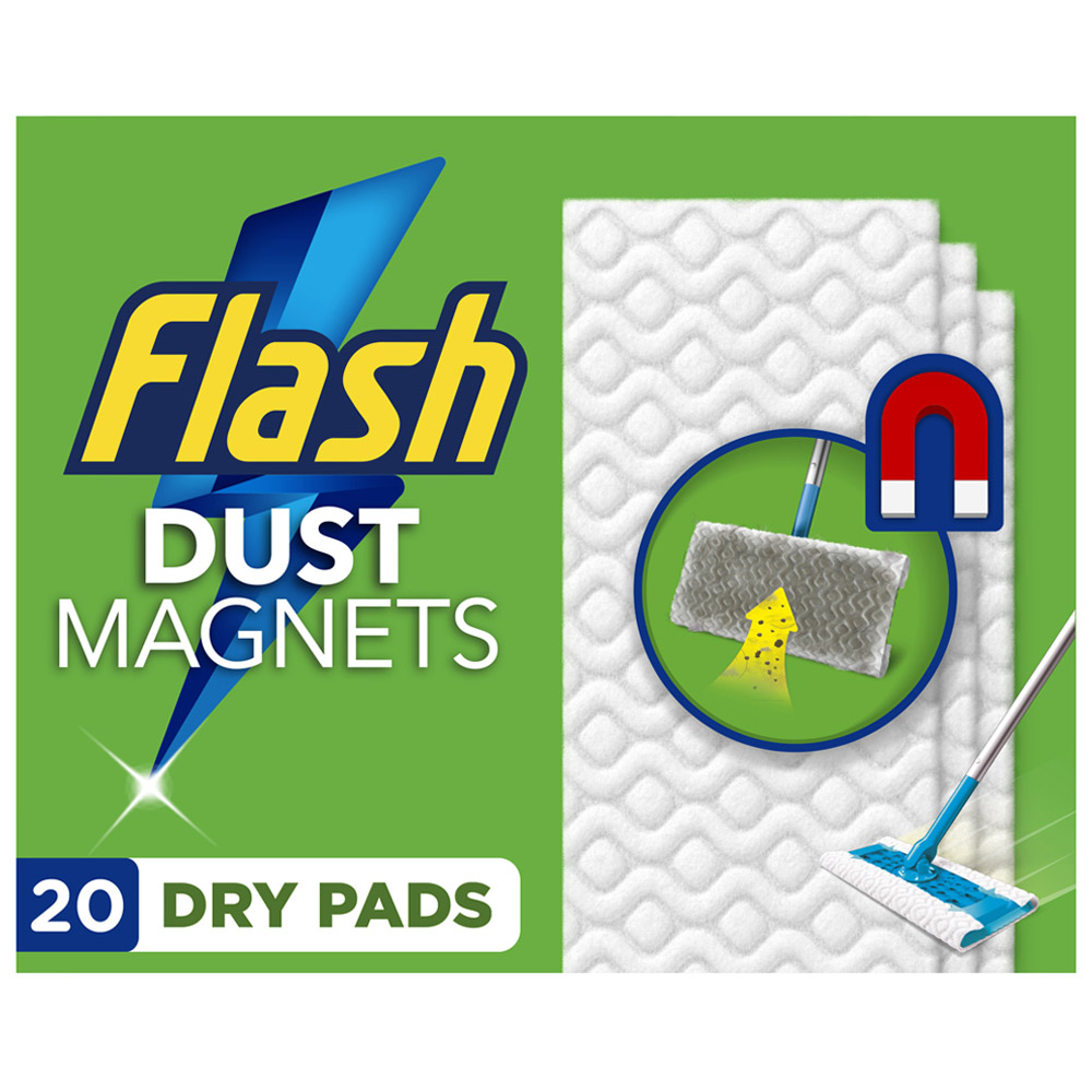 Flash Speedmop Floor Cleaner Dry Pads 20 Refills Image 1