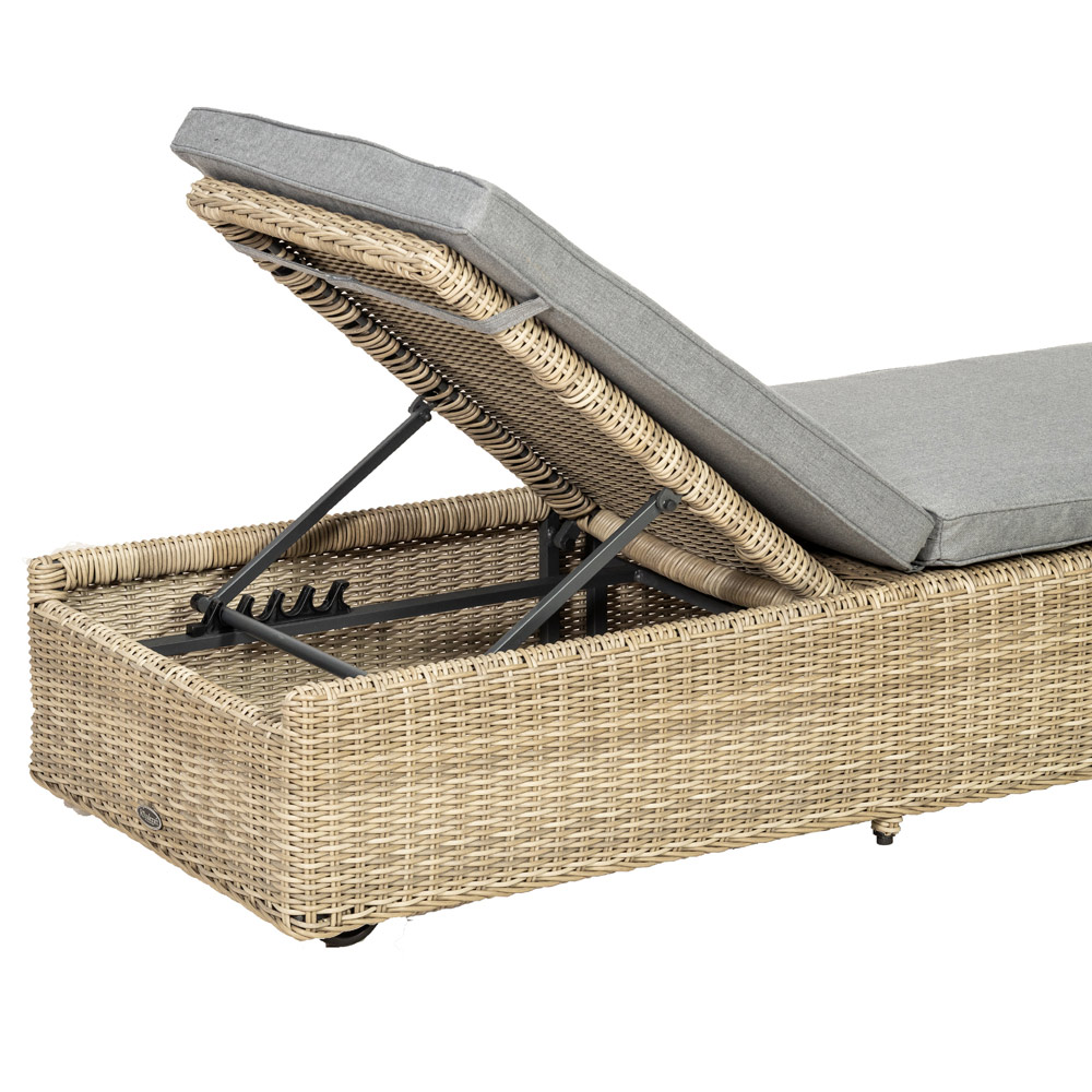 Royalcraft Wentworth Rattan Multi Position Sunlounger Image 4