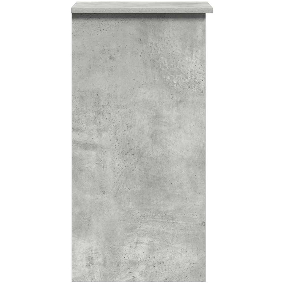 vidaXL 3 Shelf Computer Desk with Keyboard Tray Grey Sonoma Image 5