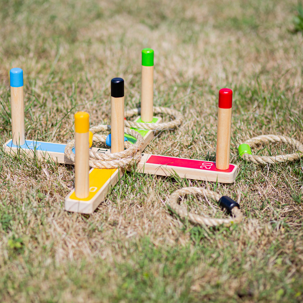 Bigjigs Toys Kids Wooden Quoits Game Image 4